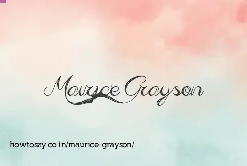 Maurice Grayson
