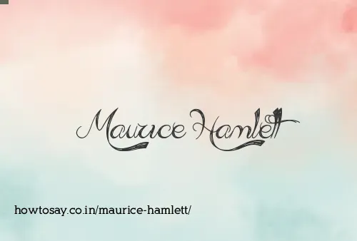 Maurice Hamlett