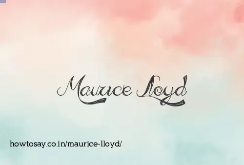 Maurice Lloyd