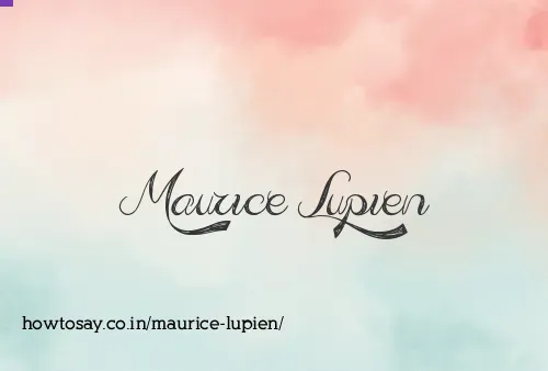 Maurice Lupien