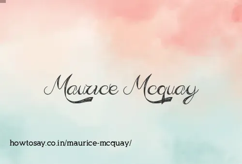 Maurice Mcquay
