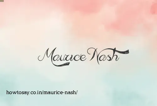 Maurice Nash