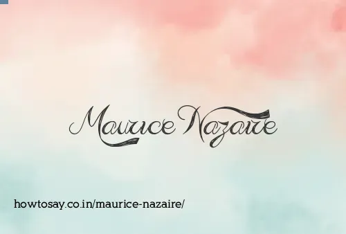 Maurice Nazaire