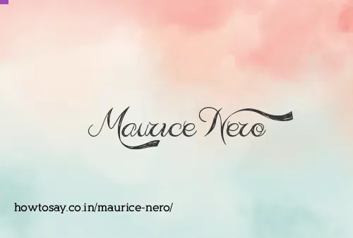 Maurice Nero