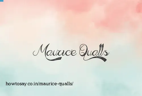 Maurice Qualls