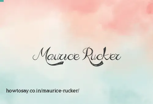 Maurice Rucker