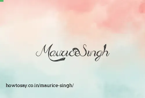 Maurice Singh