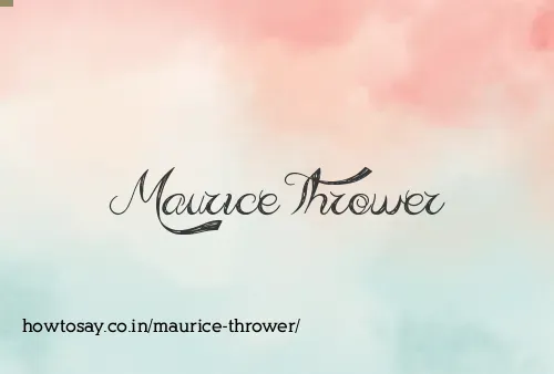 Maurice Thrower