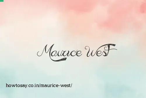 Maurice West