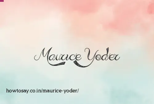 Maurice Yoder