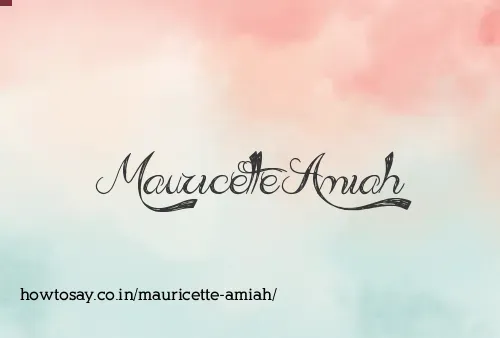 Mauricette Amiah