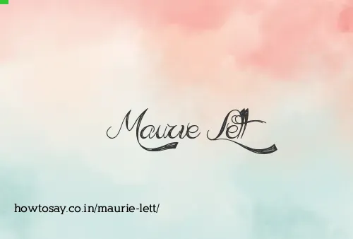 Maurie Lett