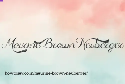 Maurine Brown Neuberger