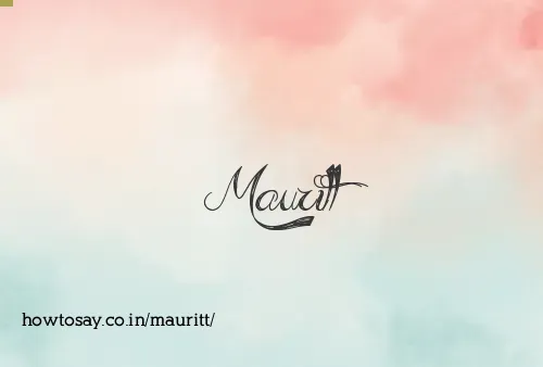 Mauritt