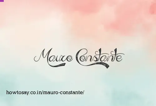 Mauro Constante