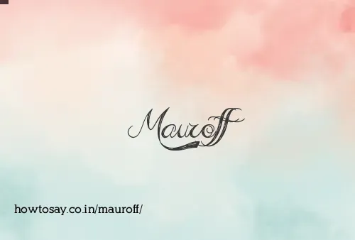 Mauroff