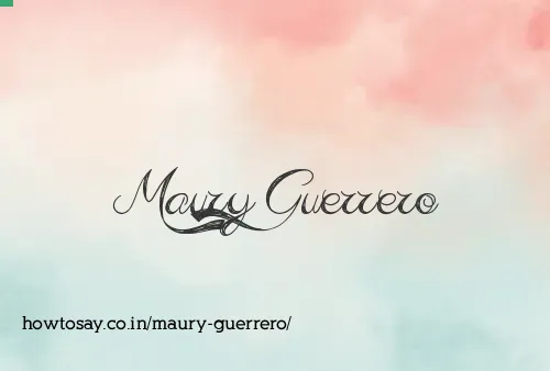 Maury Guerrero