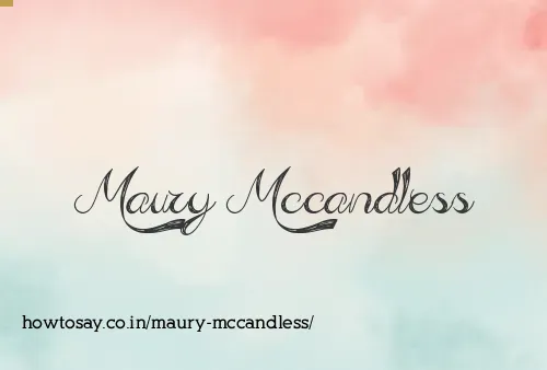 Maury Mccandless