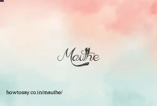Mauthe