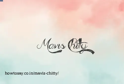 Mavis Chitty