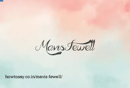 Mavis Fewell