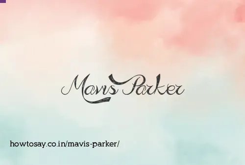 Mavis Parker