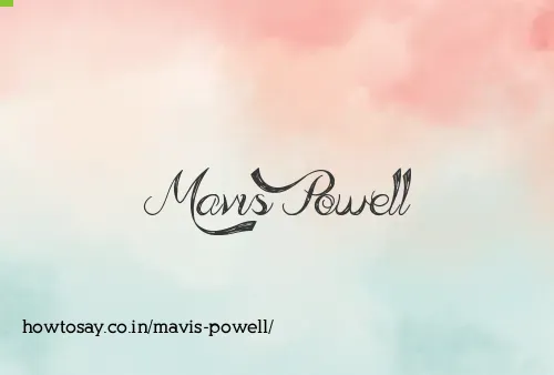 Mavis Powell