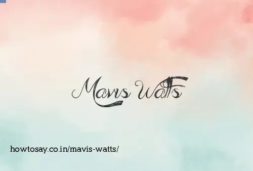 Mavis Watts
