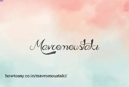 Mavromoustaki