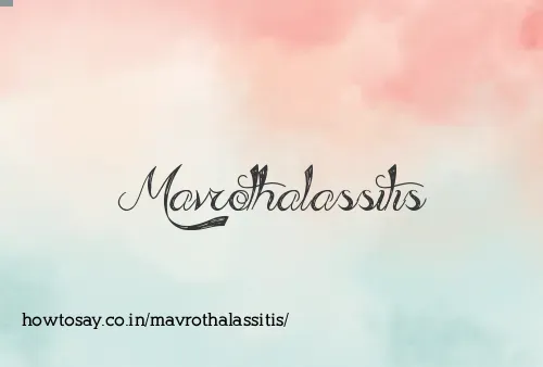 Mavrothalassitis