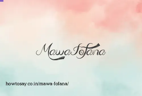 Mawa Fofana