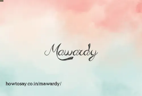 Mawardy