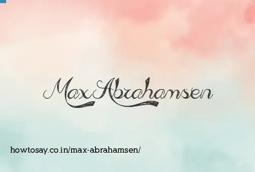 Max Abrahamsen