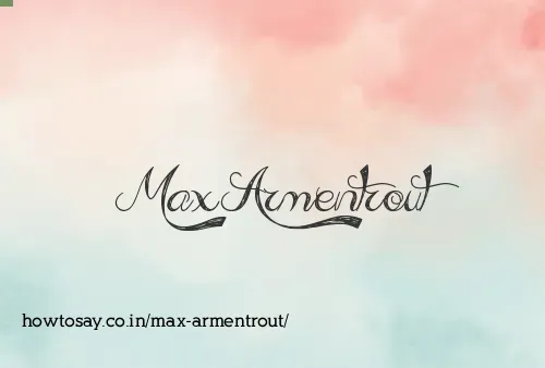 Max Armentrout