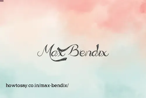 Max Bendix