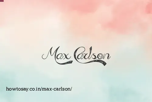 Max Carlson