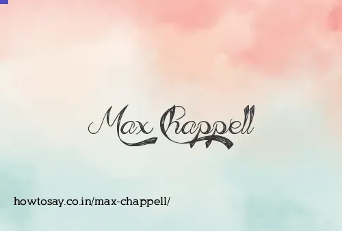 Max Chappell