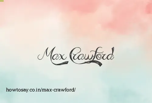 Max Crawford