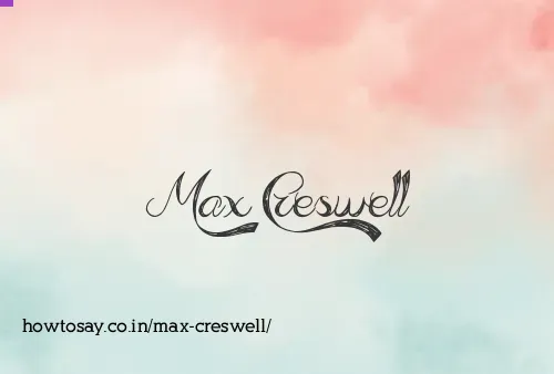 Max Creswell