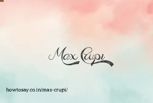 Max Crupi