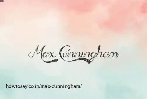 Max Cunningham