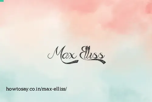 Max Elliss