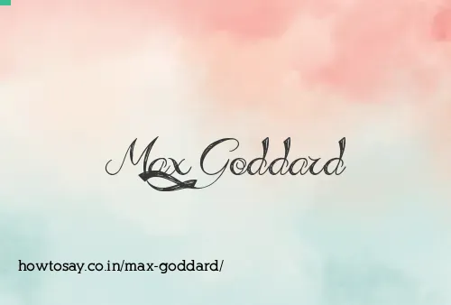 Max Goddard