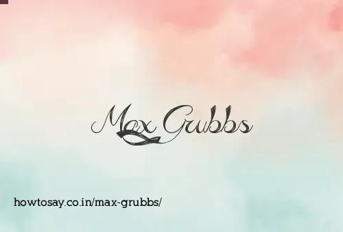 Max Grubbs