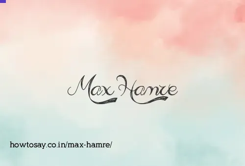 Max Hamre