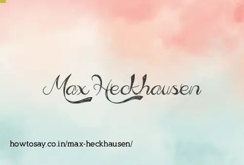 Max Heckhausen