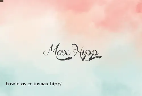 Max Hipp