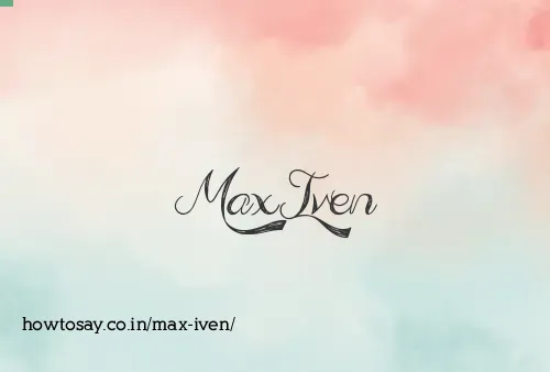 Max Iven