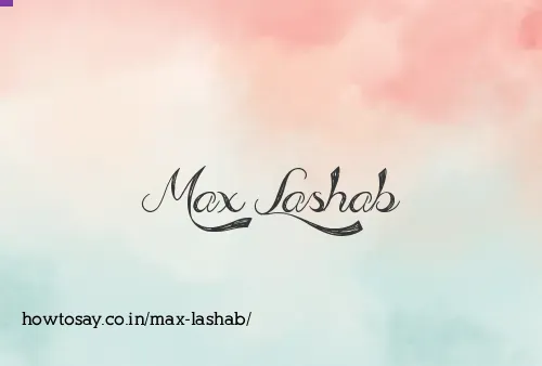 Max Lashab