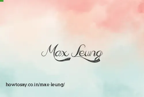 Max Leung